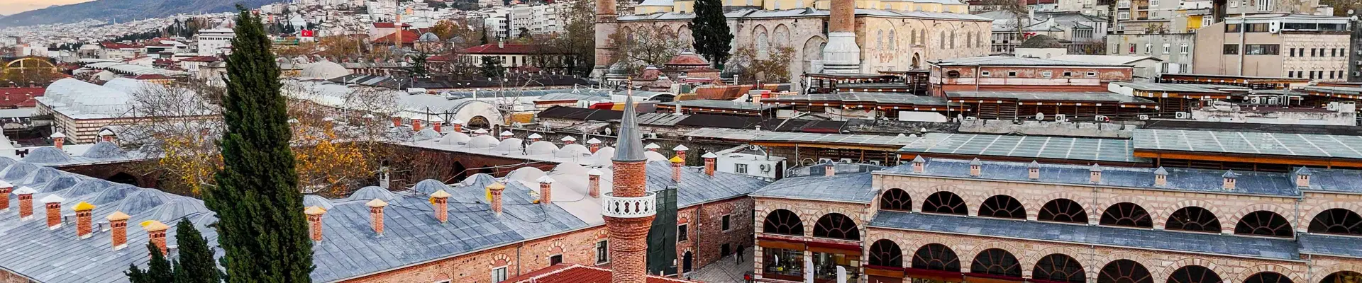 Bursa Grand Mosque And Bazaar District Turkey