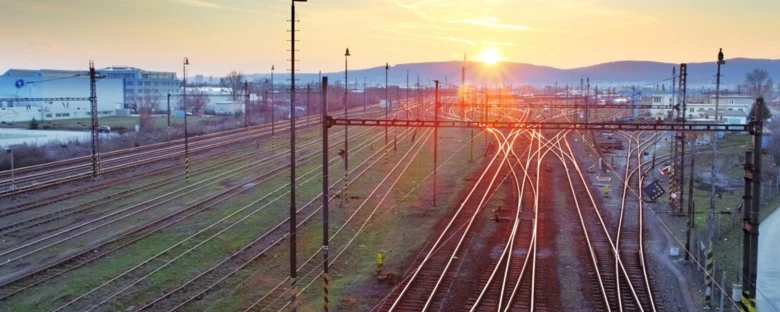 Train Station at Sunset
