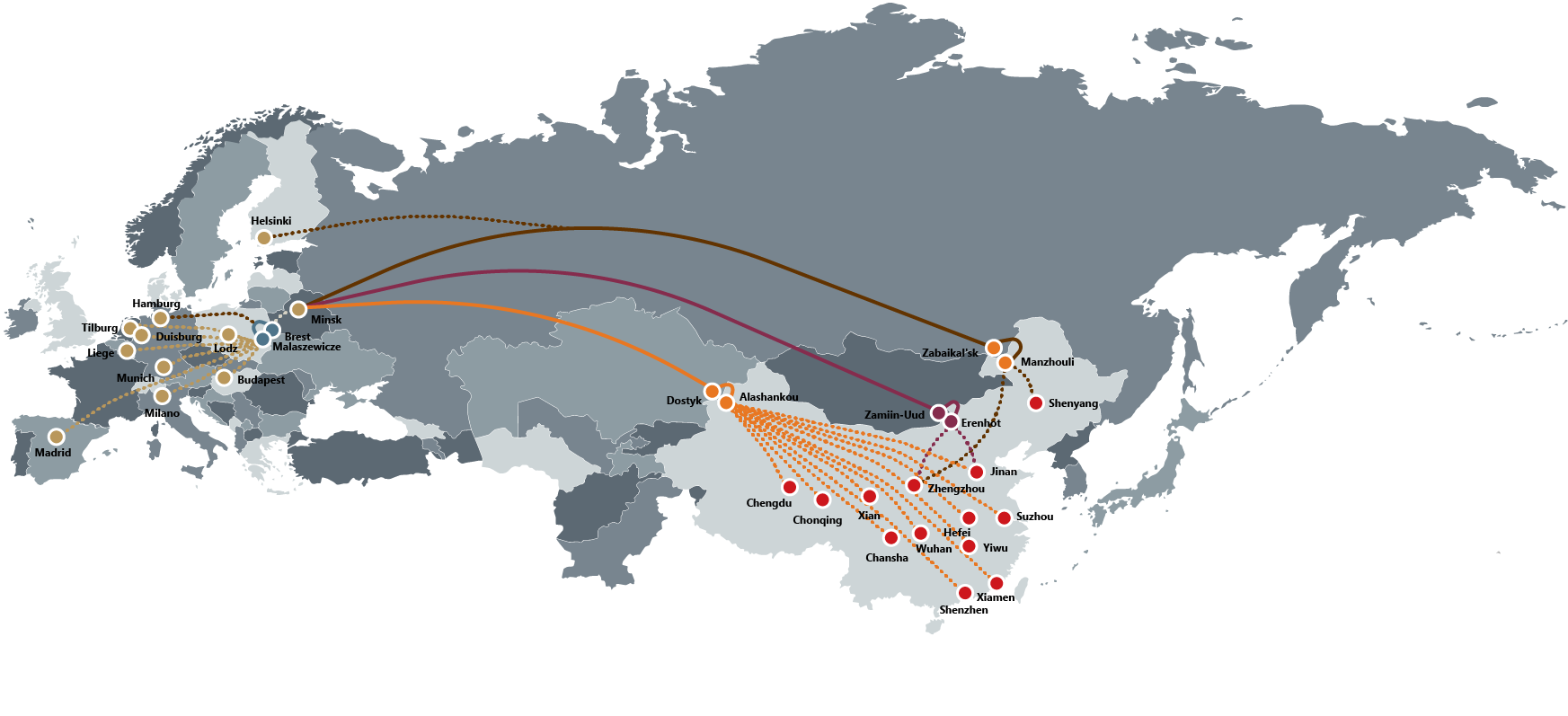new-silk-road-railway-trucking-network