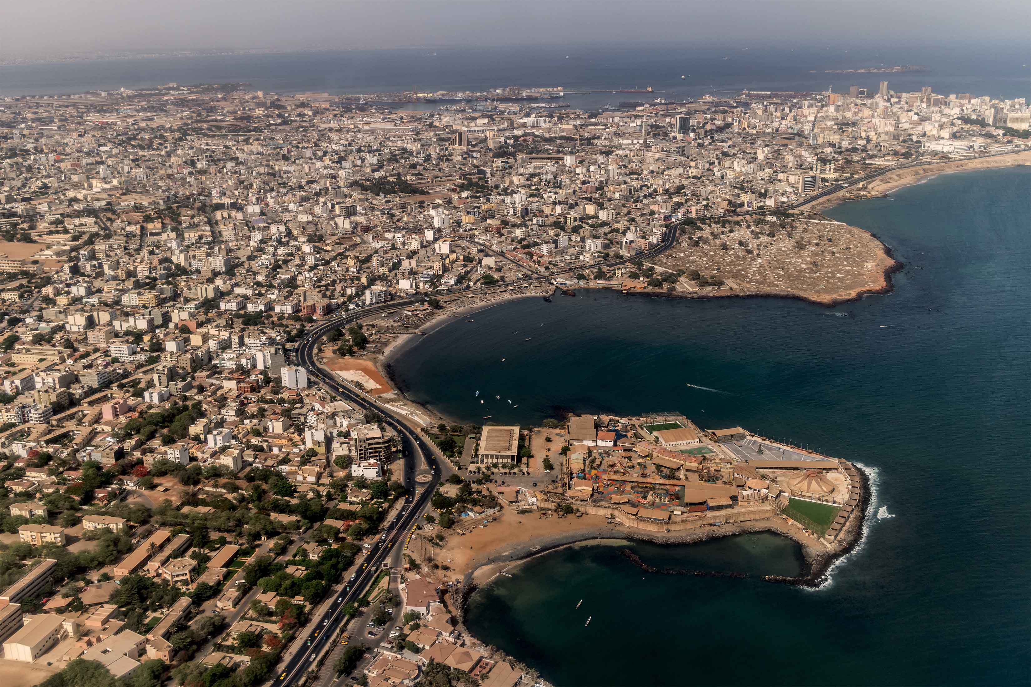 dakar-senegal-aerial-coastline-cityscape